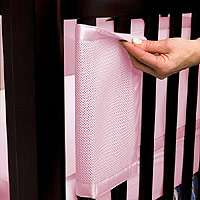 BreathableBaby Breathable Safer Bumper   Fits All Cribs   Pink 