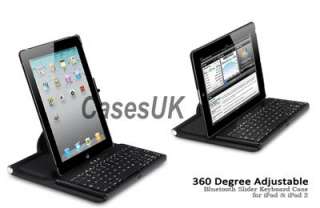 BLACK CASE COVER WITH BLUETOOTH KEYBOARD FOR IPAD 2  