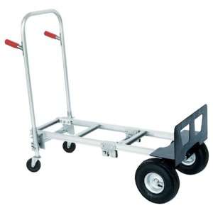  Aluminum Convertible Hand Truck with Dual Loop Handle, 500 lbs Load 