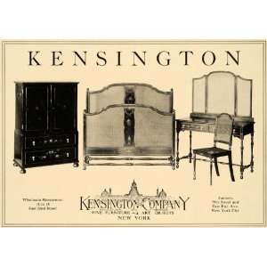 1919 Ad Kensington Co. Bedroom Furniture Bed Home Decor 