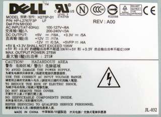 Dell Power Supply H275P 01 N275P 01 L275E 01 D275P 00  