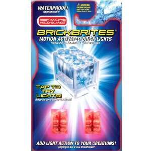  Brickbrites Motion Activated Brick Lights Red/White: Toys 