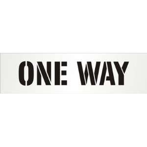  One Way Polyethylene Stencil Sign, 30 x 12 Office 