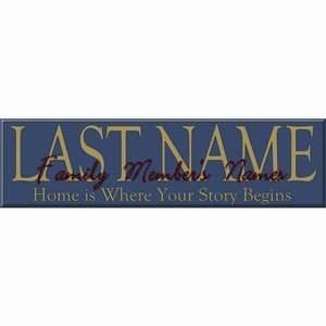 Home Is Where Your Story Begins Family Sign Patio, Lawn & Garden