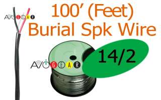 100 ft Direct Burial Outdoor Speaker Wire 14 Gauge  