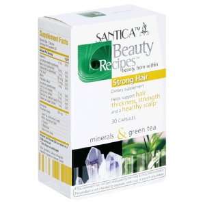  Santica Beauty Recipes Strong Hair, Mineral & Green Tea 