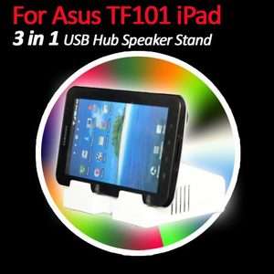 USB Hub 3.5mm Speaker Stand for Asus Eee Pad Transformer TF101 Apple 