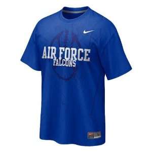  Air Force Falcons NCAA Practice T Shirt (Blue): Sports 