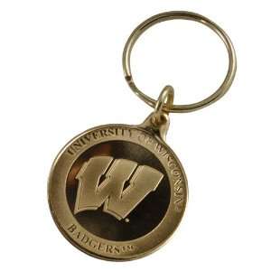    NCAA Wisconsin Badgers Bronze Coin Keychain