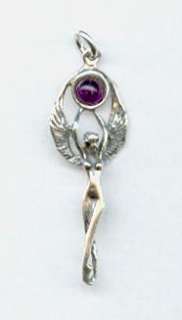 Fairy Goddess w/Amethyst Pendant   SS. A finely detailed, Classic 