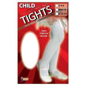  Childs White Nylon Tights Size Large (12 14) Everything 