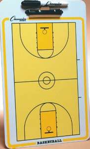   Dry Erase 2 Sided BASKETBALL COACHES BOARD Marker Size 11x16  