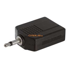    Cmple   3.5mm Mono Plug to 2x6.35mm Mono Jack Adapter Electronics