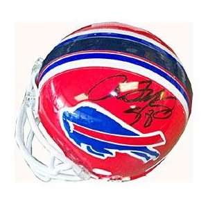Aaron Maybin Autographed Buffalo Bills Mini Helmet   Autographed NFL 