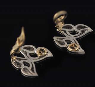 Gorgeous Bvlgari Platinum Diamond Earrings