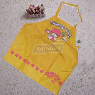 NEW Childrens Fabric Waterproof Apron Pinafore Yellow  