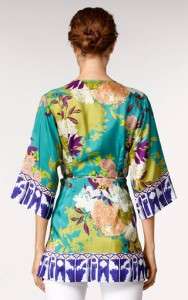 2012 New Cabi The Poetry floral blouse top shirt SILK Tunic $118 S/M/L 