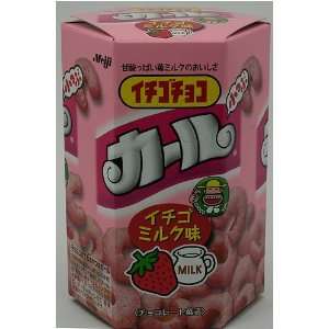 Meiji Chocolate Cracker With Strawberry Milk Flavor  