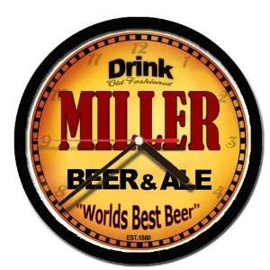  MILLER beer and ale cerveza wall clock 