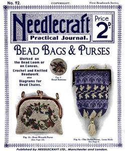 NPJ #92 c.1911 Vintage Bead Bags & Purses Knit Crochet  
