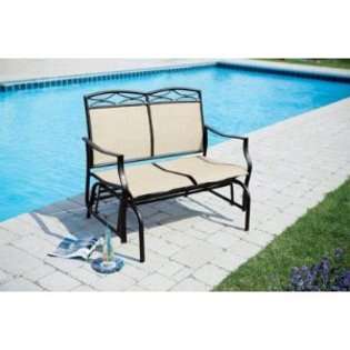   APEX PAT ZS090818 Living Accents Two Person Steel Glider at 