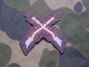   Canada Canadian Infantry cloth crossed rifles wool patch WWII  