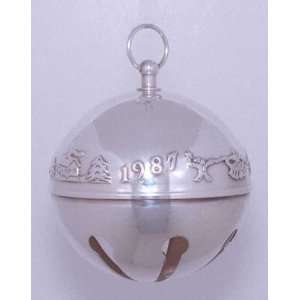  Wallace Sleigh Bell Silverplate Ornament No Box 