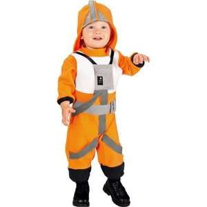   Licensed Star Wars X Wing Pilot Costume with Headpiece: Toys & Games