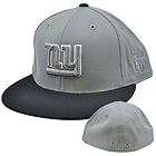 NFL New York Giants Gray Black White Fitted 7 1/2 Wool Flat Bill Hat 
