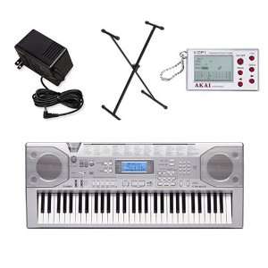  Casio CTK800 Keyboard with Power Supply, Stand and Akai 