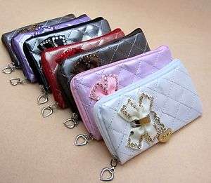 Convenient cute bow mobile phone bag and coin pocket 04#  