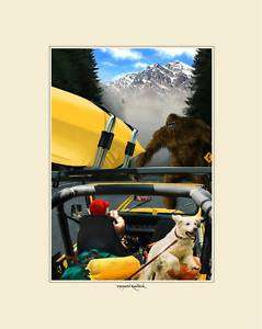 Sasquatch Bigfoot Collectable Original Digital Painting  