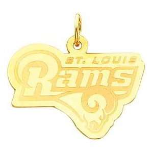 14K Gold NFL St. Louis Rams Logo Charm:  Sports & Outdoors