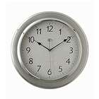 Telesonic Silver Wall Clock w/ Quiet Sweep Second Hand