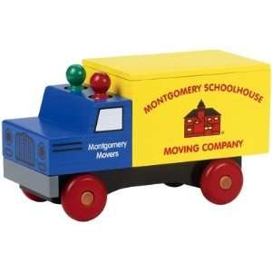    Montgomery Schoolhouse Wooden Moving Truck Toy: Toys & Games