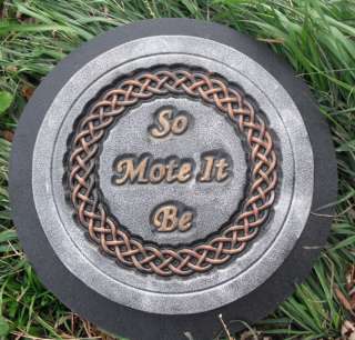 concrete Pagan wicca celtic stepping stone plastic mold  
