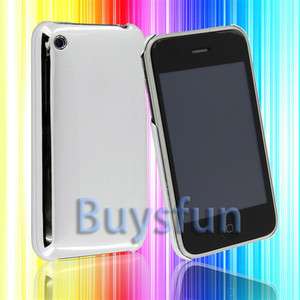 Silver Chrome Mirror Metallic Hard Cover Case For Apple iPhone 3G 3GS 