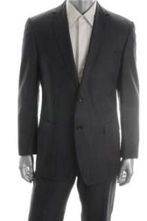 Zegna Mens 2 Button Suit Blue Wool 54R  