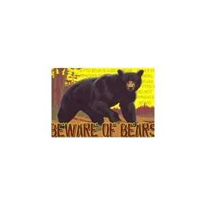  Ceramic Tile, Wild Animals, Beware of Bears, 8x12, 31181 