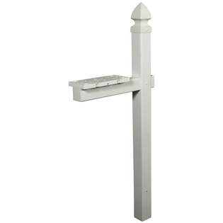   Group Inc White Deluxe Plastic Crossarm Mailbox Mounting Post PP500