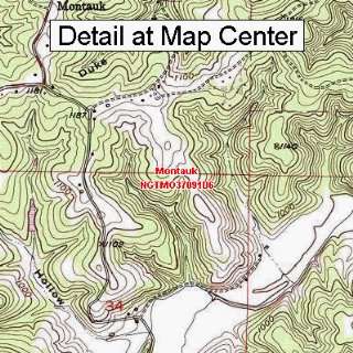  USGS Topographic Quadrangle Map   Montauk, Missouri 
