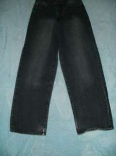 BROOKLYN XPRESS mens 31x30.5 distress BAGGY jeans  