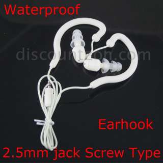 Earhook sport headphone/earphone + softer earplug for IPX8 Waterproof 