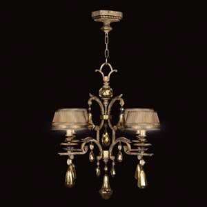  Fine Art Lamps 755240ST Golden Aura Gold Patina Chandelier 