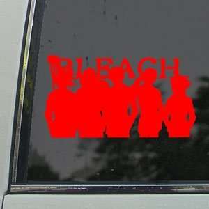  BLEACH Red Decal ICHIGO ANIME Car Truck Window Red Sticker 
