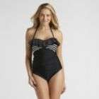 US Polo Assn. Womens Ruffle Neck One Piece Swimsuit