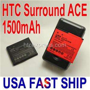 HTC Surround t8788 1500mAhx2 Battery+Dock USB Charger  