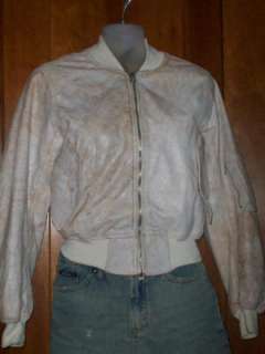CORPO NOVE DISTRESSED TINY SHORT CROP LEATHER JACKET S  