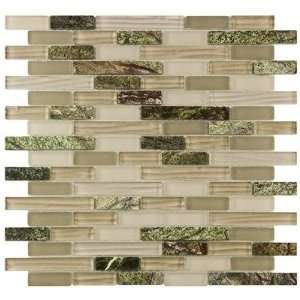  Sierra 11 3/4 x 12 Glass and Stone Piano Mosaic in 