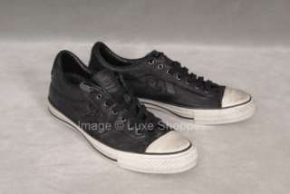 NIB John Varvatos Converse Ltd. Edition Black Leather Sneakers   Men 